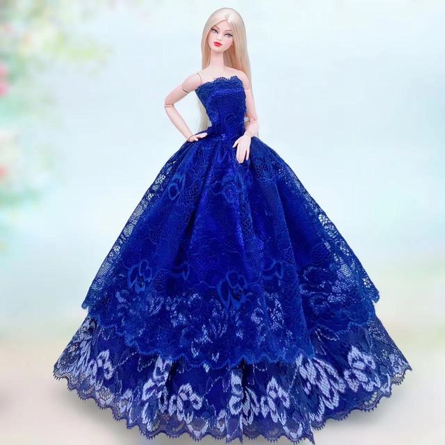 Caso Genuíno Para Roupas Boneca Barbie Vestido Princesa Vestidos